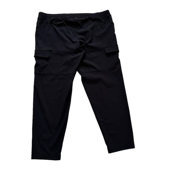 All In Motion Pants Black Stretch Pull On Cargo Tapered Leg Active Size XXL NEW - Picture 6 of 12